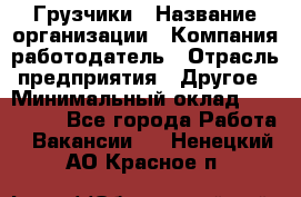 Грузчики › Название организации ­ Компания-работодатель › Отрасль предприятия ­ Другое › Минимальный оклад ­ 100 000 - Все города Работа » Вакансии   . Ненецкий АО,Красное п.